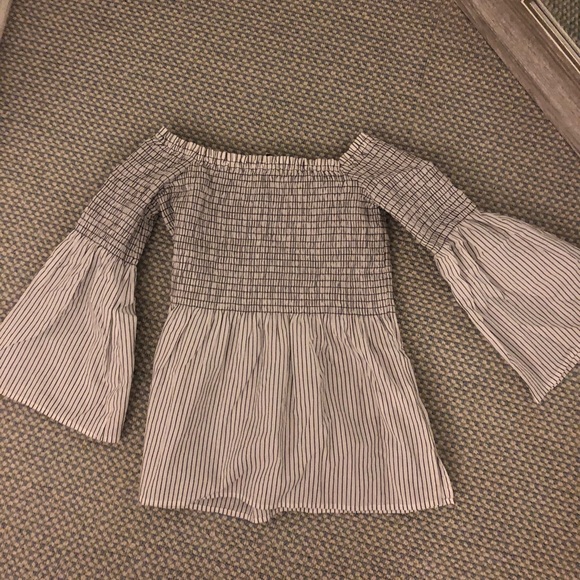 Loft Off the shoulder striped top - Picture 2 of 4